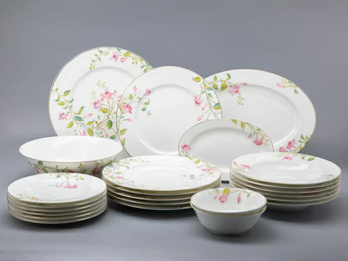 IMPERIAL PORCELAIN Yemek Takımı, Premium Çizim, Rüya Bahçesi, 6/24