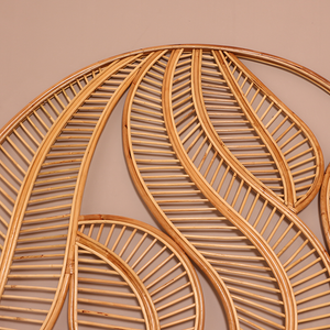 Yaprak Doğal Rattan Yatak Başlığı 160x170 cm