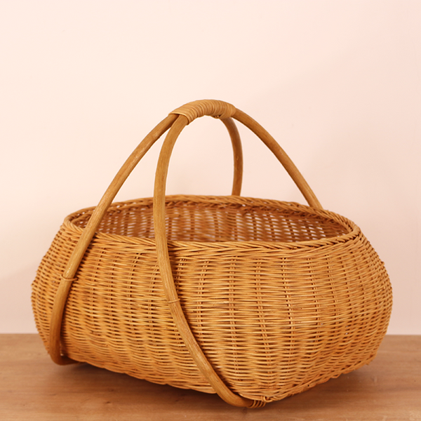 Rattan Piknik Sepeti 45x35x38 cm
