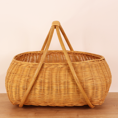 Rattan Piknik Sepeti 45x35x38 cm