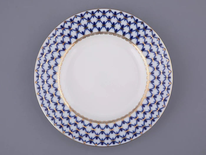 IMPERIAL PORCELAIN - Pasta Tabağı Düz Kenar 18 cm Cobalt Net