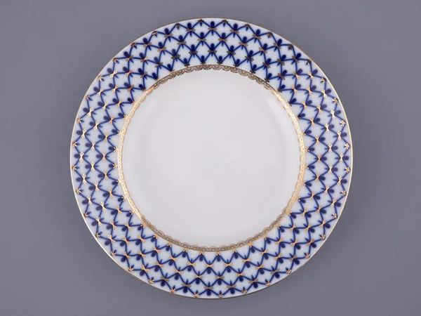IMPERIAL PORCELAIN - Pasta Tabağı Düz Kenar 18 cm Cobalt Net