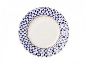 IMPERIAL PORCELAIN - Pasta Tabağı Dalga Kenar 18 cm Cobalt Net