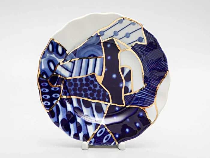IMPERIAL PORCELAIN 20 cm Pasta Tabağı Lale çizimi Baikal 2