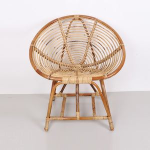 Doğal Rattan Çocuk Sandalyesi