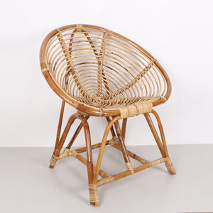 Doğal Rattan Çocuk Sandalyesi