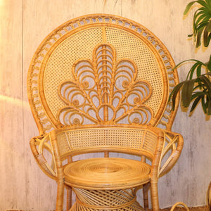Kraliçe Doğal Rattan Berjer