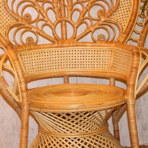 Kraliçe Doğal Rattan Berjer