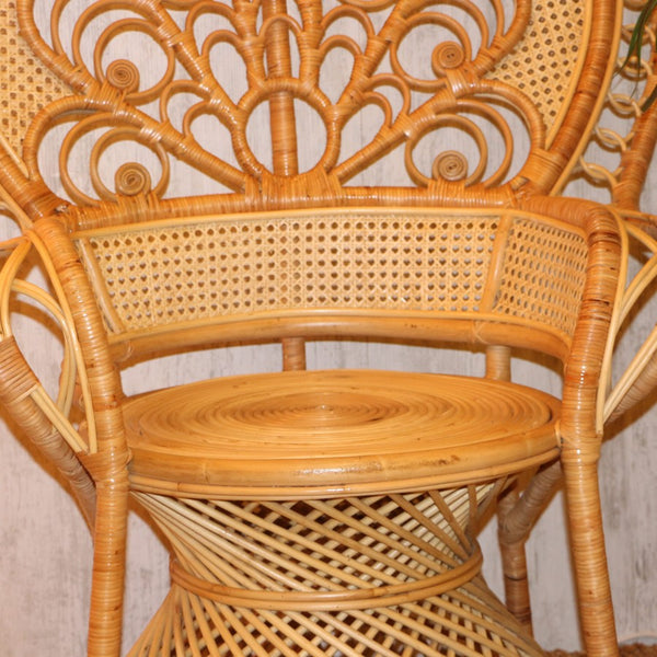 Kraliçe Doğal Rattan Berjer