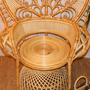 Kraliçe Doğal Rattan Berjer
