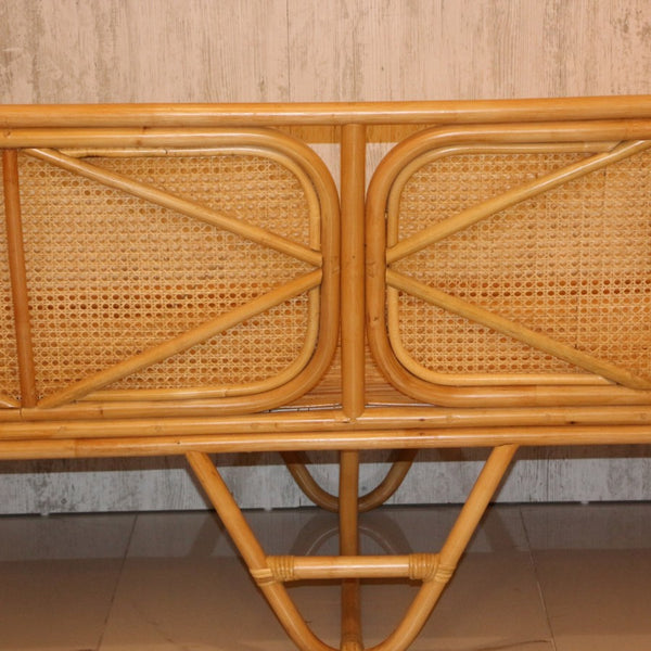 Keyif Doğal Rattan İkili Koltuk 200x80x82