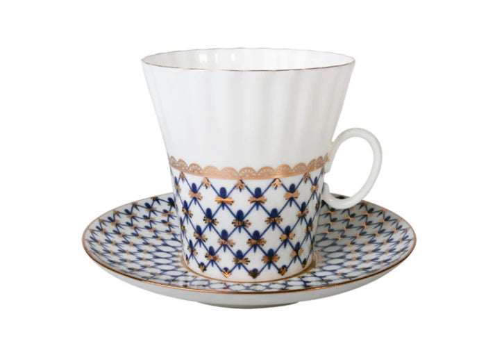 IMPERIAL PORCELAIN - Kahve Fincanı 145 ml Cobalt Net