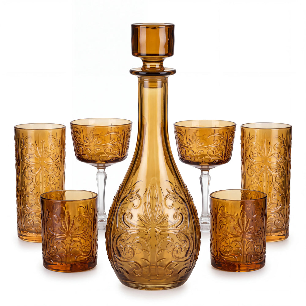 Tattoo 250 ml 2 Parça Amber Meşrubat Bardağı