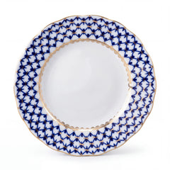 IMPERIAL PORCELAIN - Pasta Tabağı Dalga Kenar 20 cm Cobalt Net