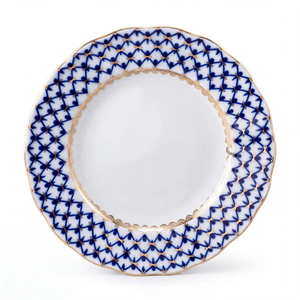 IMPERIAL PORCELAIN - Pasta Tabağı Dalga Kenar 20 cm Cobalt Net