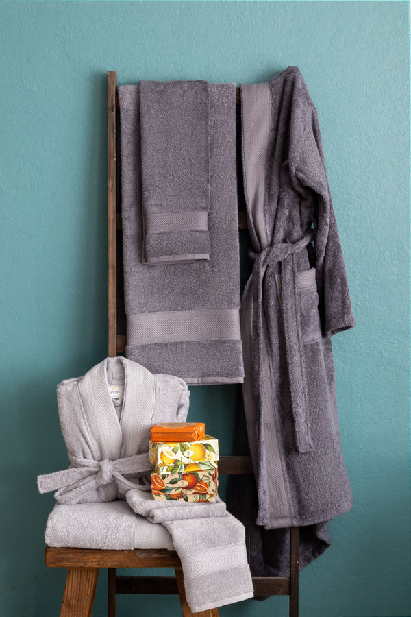 BAMBU Bornozlu Banyo Seti