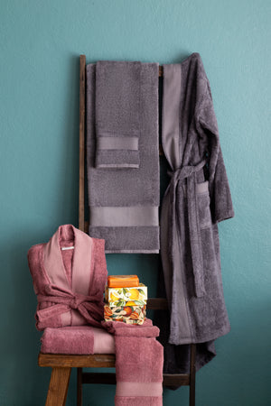 BAMBU Bornozlu Banyo Seti