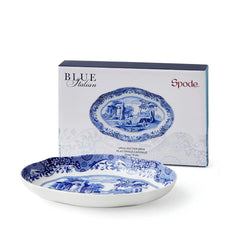 SPODE - Blue Italian Oval Servis Tabağı 14x21,5 cm