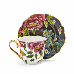 SPODE -  Creatures of Curiosity Dark Floral Çay Fincanı
