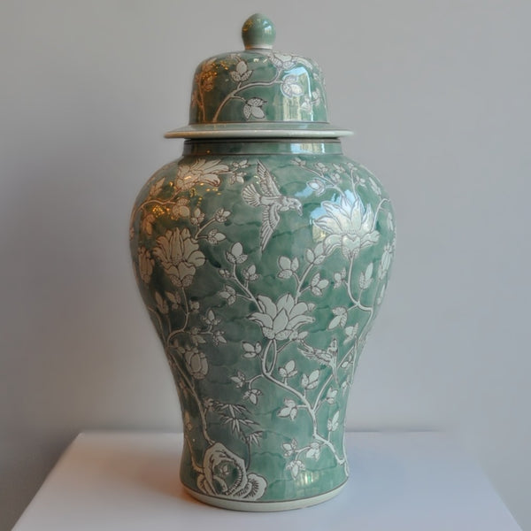 Porselen Kapaklı Tasarım Aksesuar Vazo