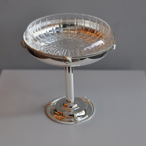 AYAKLI GÜMÜŞ KASE UZUN