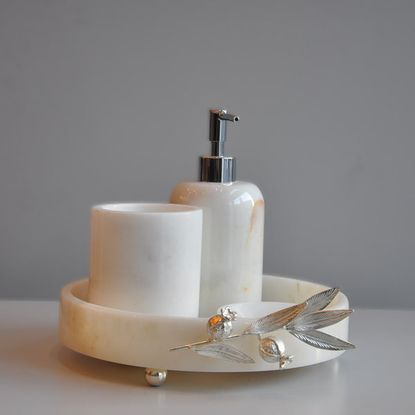 Nar Aksesuarlı 4lü Banyo Seti