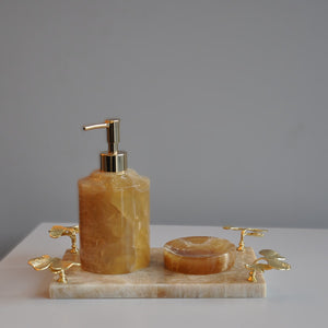 Ginko 3lü Banyo Seti Onyx Mermer