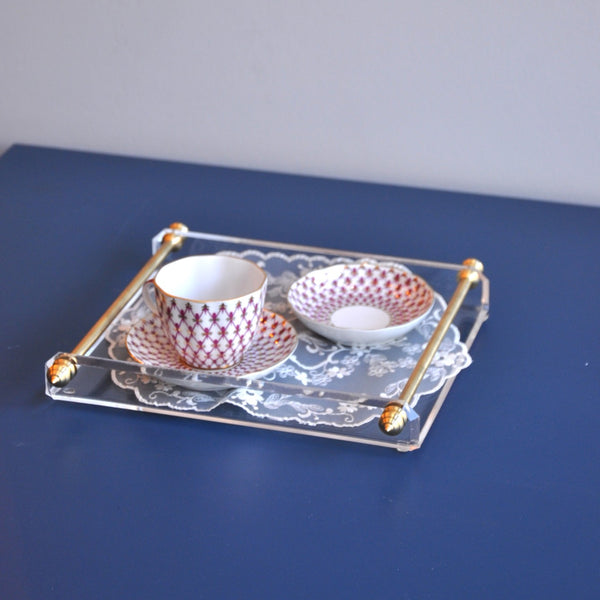 SİVRİ KENAR PİRİNÇ DETAY TEPSİ