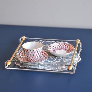 SİVRİ KENAR PİRİNÇ DETAY TEPSİ