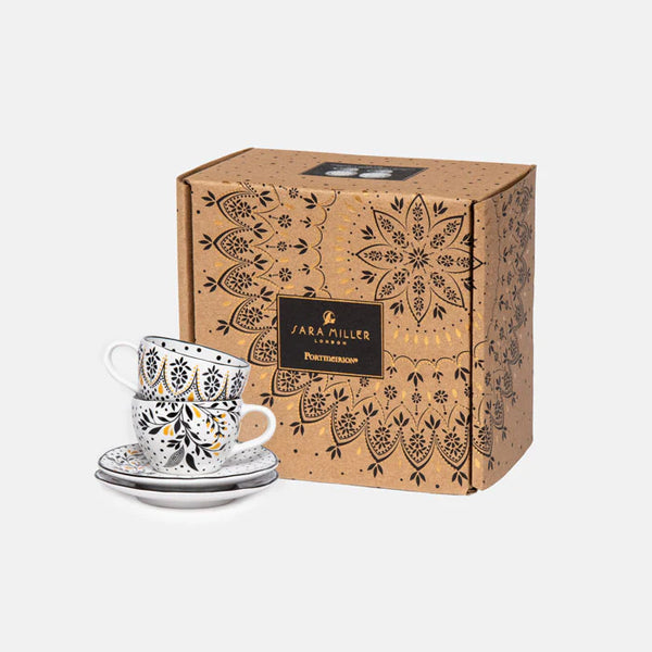 SARA MILLER Artisanne Noir 2li Espresso Kahve Fincanı Seti