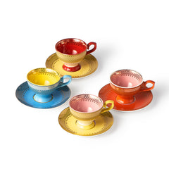 POLSPOTTEN - Espresso Set Grandma 4'lü Fincan Seti