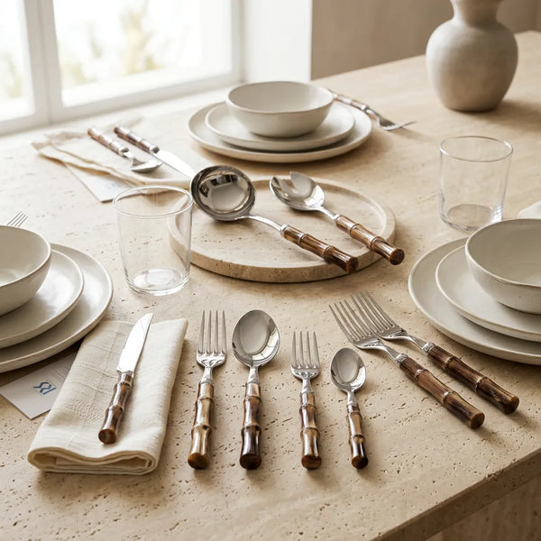 RIVADOSSI Bamboo 75 Parça Çatal Bıçak Seti