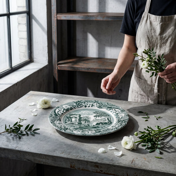 SPODE - Heritage Green Italian Yemek Tabağı 27 cm