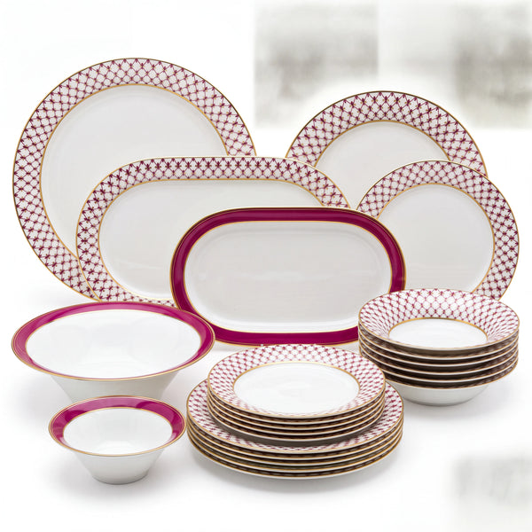 IMPERIAL PORCELAIN - Juliana Net Yemek Takımı 6 Kişilik 24 Parça