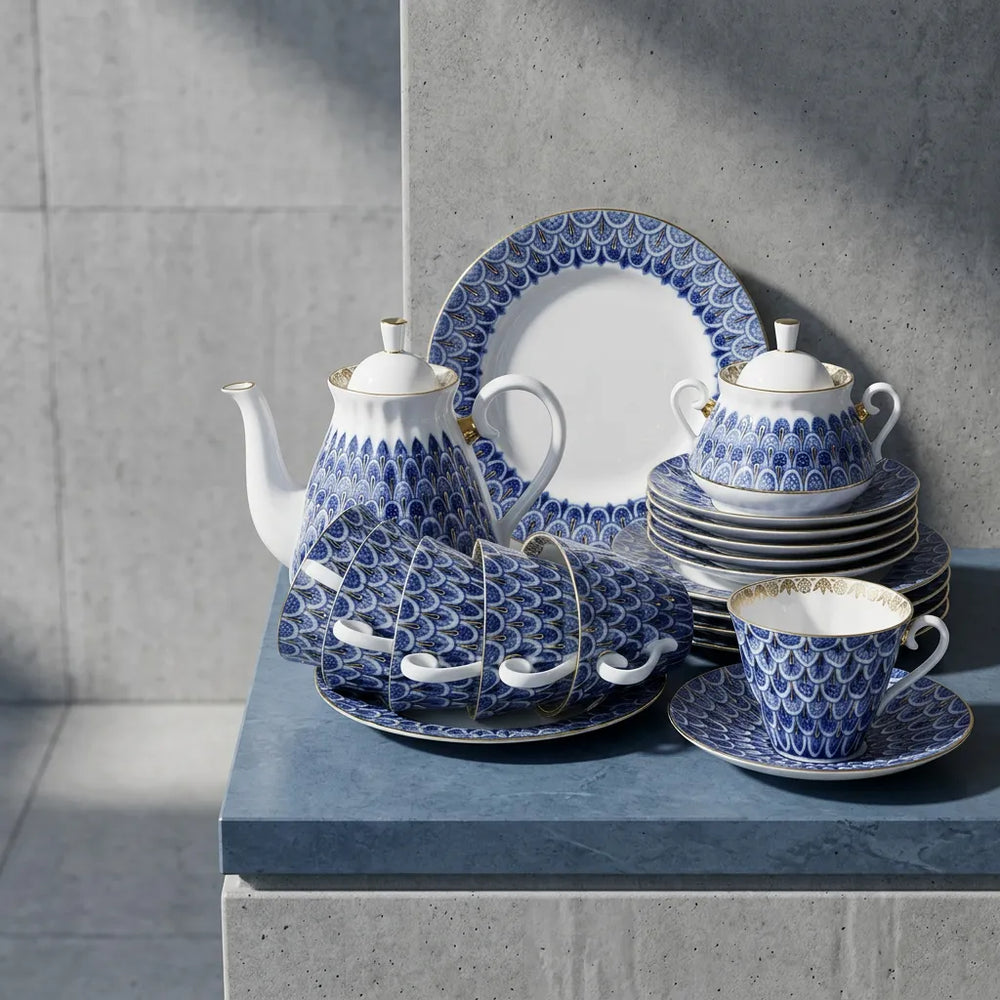IMPERIAL PORCELAIN - Unutma Beni Çay Seti 6 Kişilik