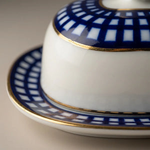 IMPERIAL PORCELAIN - Quattro Dikdörtgen Cobalt Tereyağlık