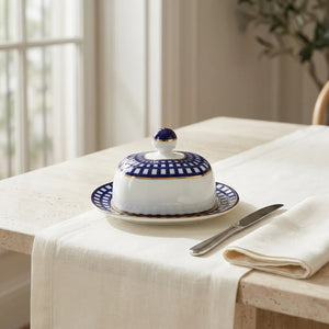 IMPERIAL PORCELAIN - Quattro Dikdörtgen Cobalt Tereyağlık