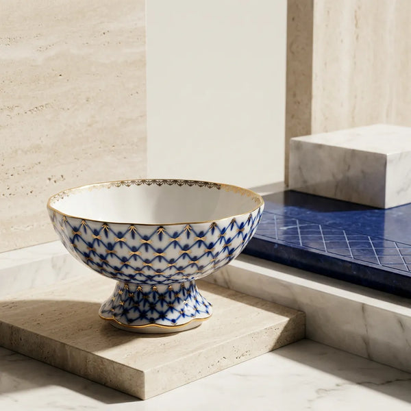 IMPERIAL PORCELAIN - Lale Formu Ağ Desen Şekerlik