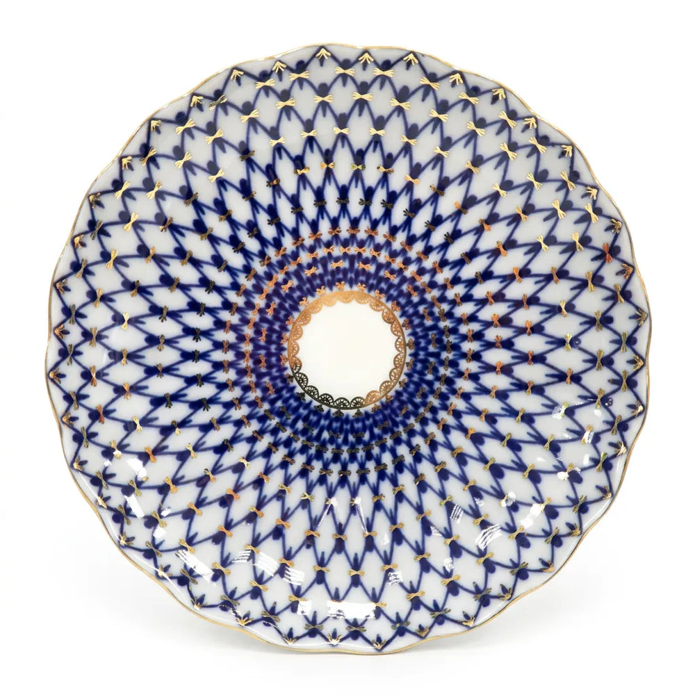 IMPERIAL PORCELAIN - Lale Cobalt Net Pasta Tabağı 21,5 cm