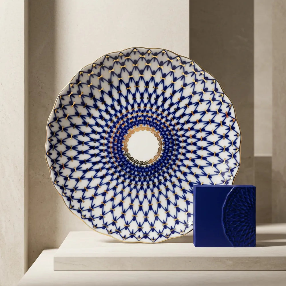 IMPERIAL PORCELAIN - Lale Cobalt Net Pasta Tabağı 21,5 cm