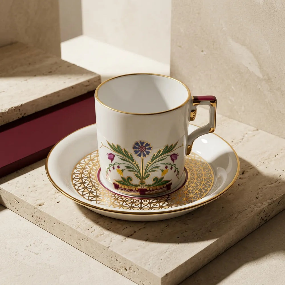 IMPERIAL PORCELAIN - Kahve Fincanı Heraldic Moscow River