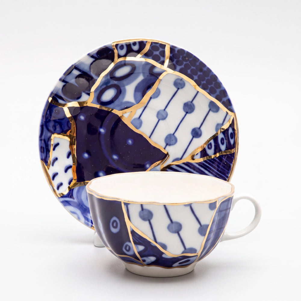 IMPERIAL PORCELAIN - Çay Fincanı ve  Fincan Tabağı Tulip Baikal 2  1/2