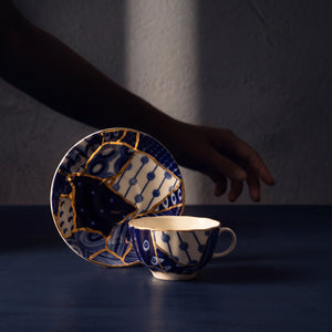 IMPERIAL PORCELAIN - Çay Fincanı ve  Fincan Tabağı Tulip Baikal 2  1/2