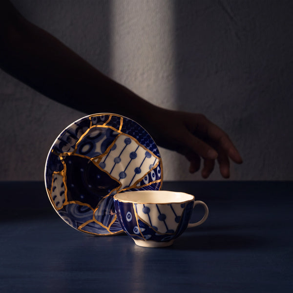 IMPERIAL PORCELAIN - Çay Fincanı ve  Fincan Tabağı Tulip Baikal 2  1/2