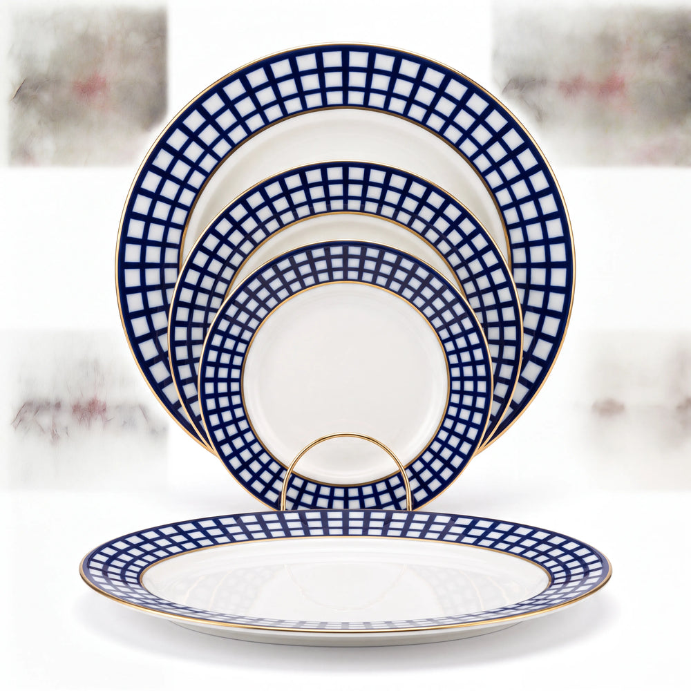 IMPERIAL PORCELAIN - Quattro Yemek Takımı Cobalt 6 Kişilik 24 Parça