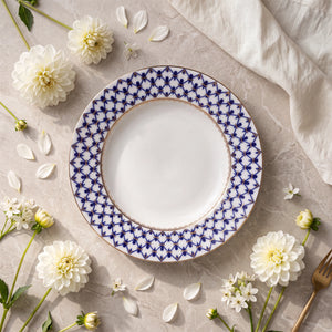 IMPERIAL PORCELAIN - Cobalt Net Düz Tabak Servis Tabağı 27 cm