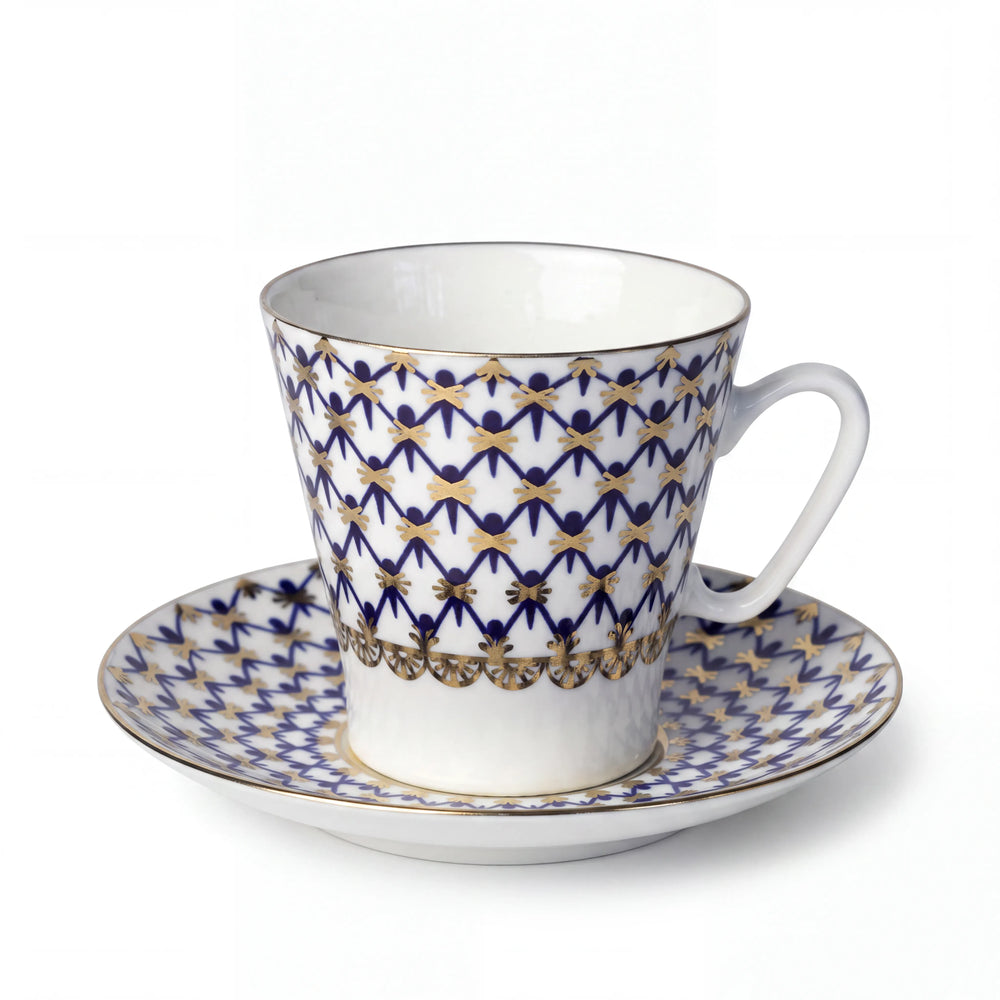 IMPERIAL PORCELAIN - Cobalt Net Espresso Kahve Fincanı 80 ml