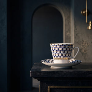 IMPERIAL PORCELAIN - Cobalt Net Espresso Kahve Fincanı 80 ml
