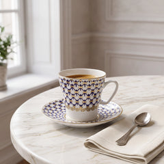 IMPERIAL PORCELAIN - Cobalt Net Espresso Kahve Fincanı 80 ml