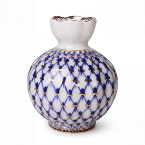 IMPERIAL PORCELAIN - Lale Cobalt  Mini Çiçek Vazosu